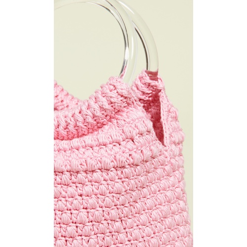 Hot Fashion Pink Crochet Handbag Design