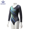 Custom sublimation long sleeves gymnastics leotards