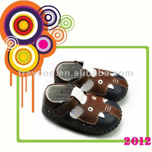 Cute baby leather sandals for boys PB-1075NV