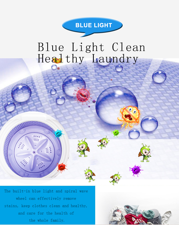 Small portable automatic washing machine for student dormitory