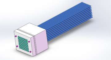 Connecting Integrated Micro-optical System with Fibers