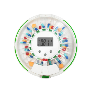 28 Compartments Timer Alarm Clock Pill Organizer
