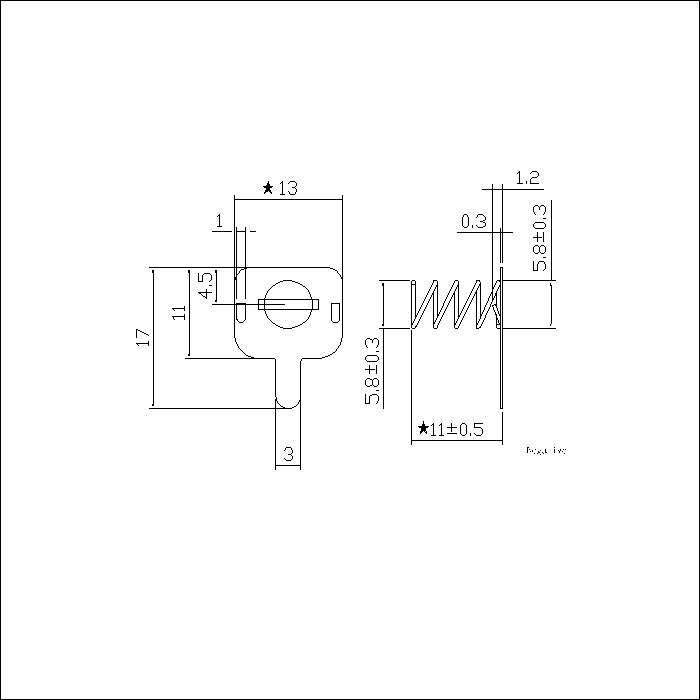 5# Cell Battery Contacts(Negative) 173D BS-S-SI-B-173DN