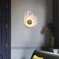 INSHINE White Marble Brass Wall Lamp