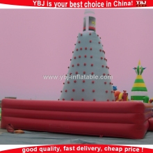 YBJ climbing man wall sculpture/inflatable air wall/inflatable rock climbing wall