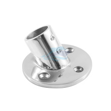 Stainless Steel Weldable Round Pipe Stanchion Base for Yachts