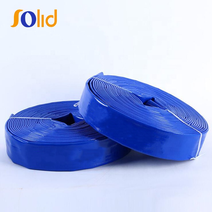 Blue Garden Irrigation Hose 4 Inch Flexible PVC Layflat Irrigation Tube Hose For Agriculture Farming