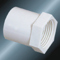 DIN PN10 Suministro de agua Upvc Adaptador hembra blanco