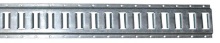 Vertical E-track 10 Feet Long Zinc Coated Steel