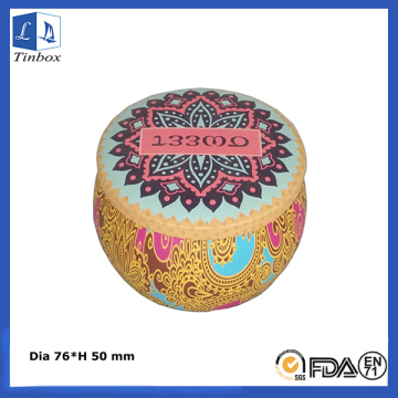 Decorative Candle Gift Tin Boxes Wholesale