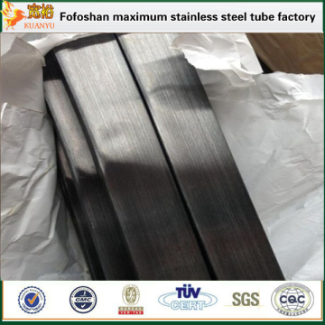 PVD finish black hairline 304 316 stianless steel pipe for decorative meterial