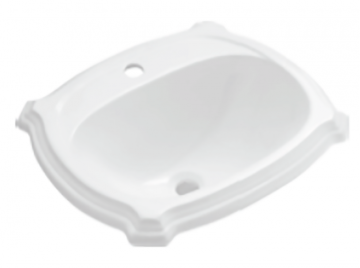 Bathroom Semi recessed Washbasin