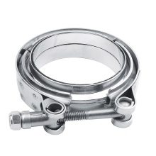Stainless Steel 2.5-inch V-Band Clamp Interlocking Flange Exhaust Clamps