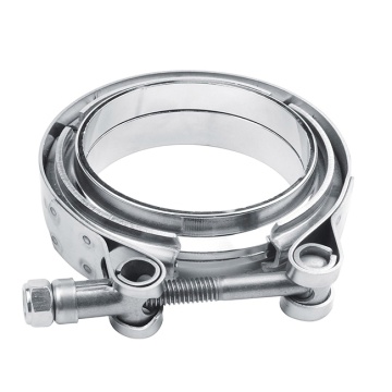 Stainless Steel 2.5-inch V-Band Clamp Interlocking Flange Exhaust Clamps