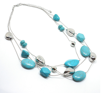 Locket Necklace, Locket Pendant Fashion Necklace, Stunning Key Charm Crystal Necklace DIY Jewelry