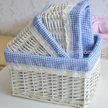 Lovely PE Rattan Basket for Home Storage