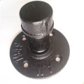 Encaixe decorativo de flange de ferro fundido 1/2 &quot;preto