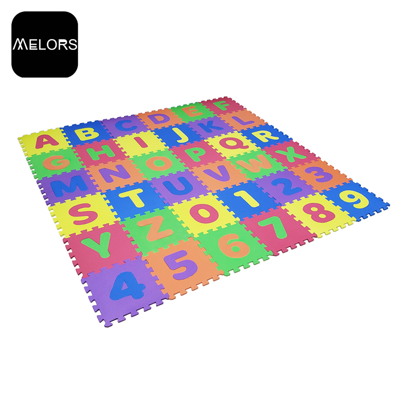 Lembut Anti-slip EVA Foam Alphabet Number Puzzle Mat