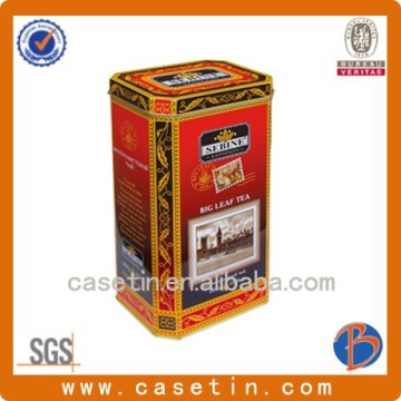 rectangular tea tin box, tea packaging tin box, chinese tea tin box