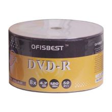 Blank DVD-R, 1 to 8x Media Recording Speed, 120 Minutes Time In Shrink