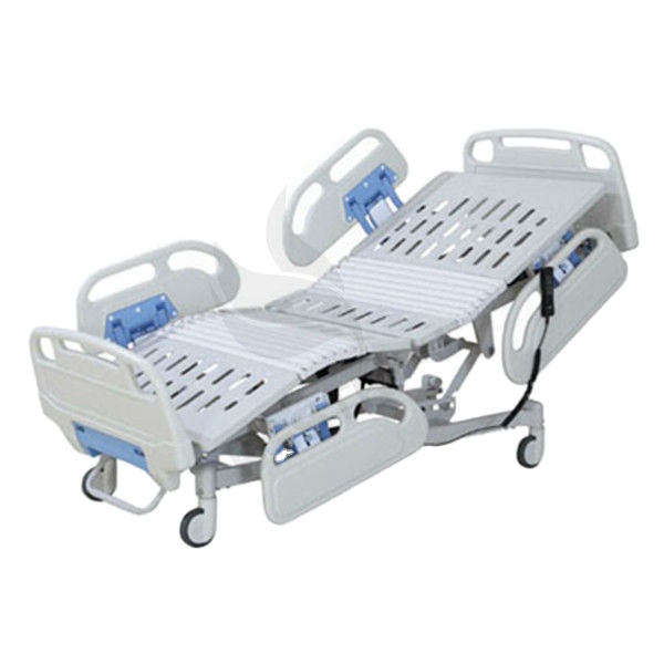BT-AE011 5 function electric adjustable hospital bed medical intensive care ICU patient bed with ABS PP plastic rails price