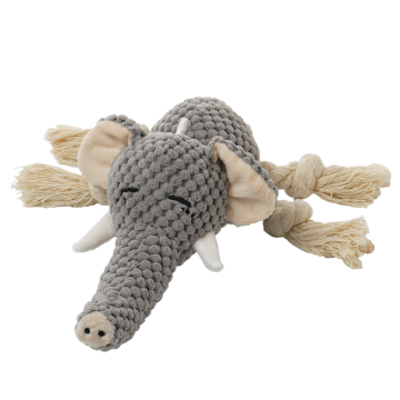 Durable Plush Elephant Dog Toy