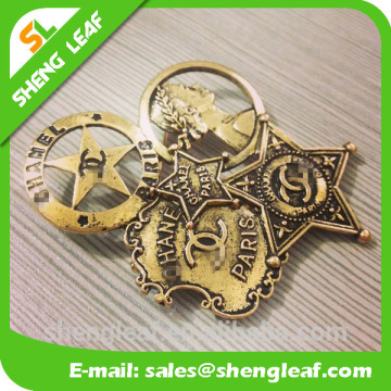 Vintage security metal badge hot sale