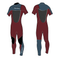 Seaskin Mens 3mm หน้าอก zip wetsuits แขนสั้น