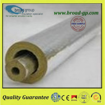 Aluminum foil cladding rock wool pipe insulation material