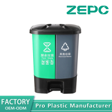 Kitchen waste and other garbage bins double barrel