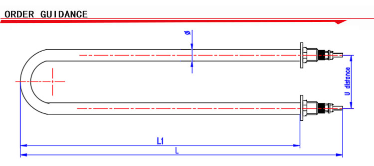 Immersion heater electric boiler heating element for water