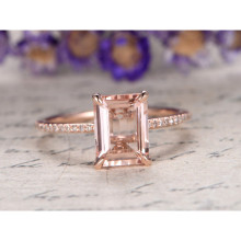 Morganite Diamond Engagement Ring