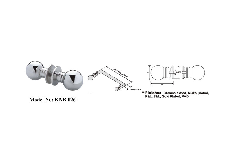 Stainless Steel Ball Shape Door Handle Knob B