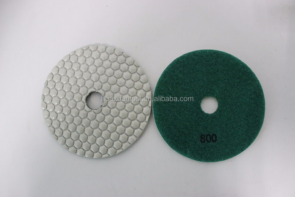 Huazuan wet 3 steps diamond polishing pads for stone