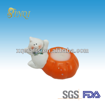 ceramic halloween pumpkin decorations candle holer
