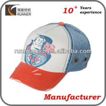 Printed Cotton Baseball Cap / Sport Cap for Children