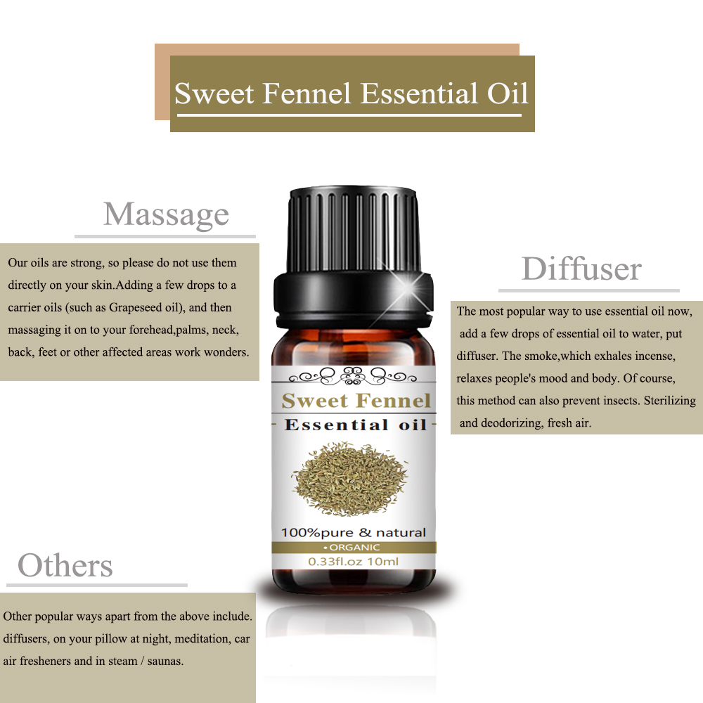 High Quality 100% Pure Essential Oil and Natural Fennel Sweet Oil