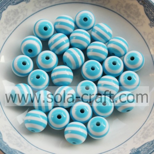 2014 Turquoise & White Zebra Latest Design 12MM 500Pcs Wholesale Jewelry Shamballa Pandora Round African Wedding Beads