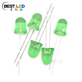 Super Bright 8mm Green Clear LED Lamp 520nm