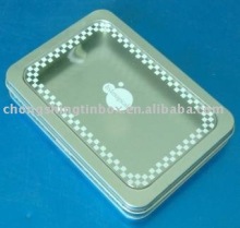 rectangular perfume tin box