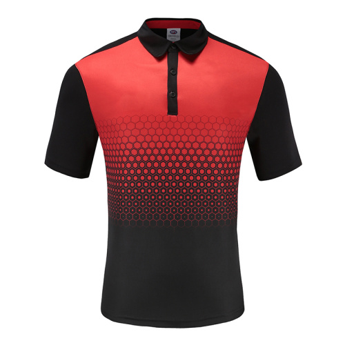 Polo da uomo Dry Fit Soccer Wear rossa