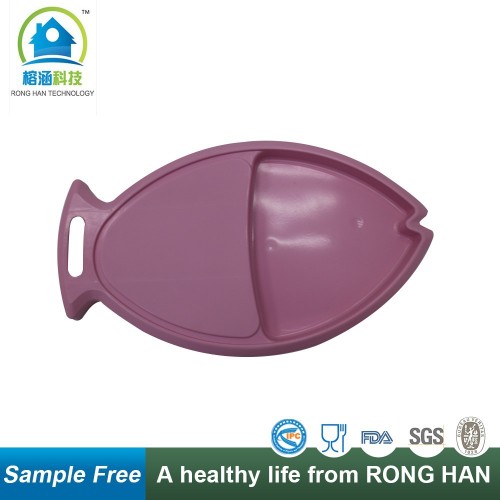 hotest sale antibacterial non slip PP cutting board with different design fish shaped