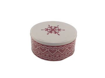 frosted cookie box, cookie container, Christmas cookies packing tin
