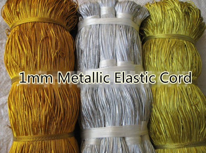 Factory Price Supply Gold Metallic Elastic Cord