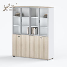 Office file storage cabinets bookcase with glass door wooden library wall bookcase bookcases