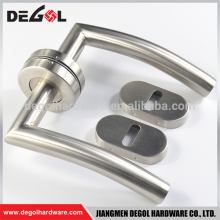 Tube stainless steel lock sets door handle with special escutcheon