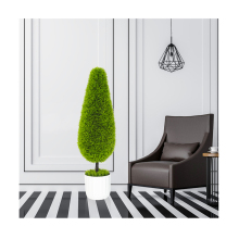 PZ-3-219 Indoor Faux Topiary Evergreen Artificial Plant
