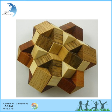 Wholesale IQ Intelligent Wooden 3D Cube Jigsaw Puzzle Game