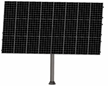 Solar panel dual axis tracking bracket