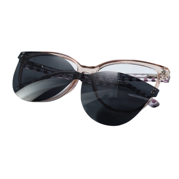 2024 Fashion Women's Oval Oversize Clip-On Sunglasses